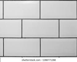 White Tiles Dark Grout, White Metro Tiles, Large Metro Tiles Bathroom, White Tiles Grey Grout, White Metro Tiles Grey Grout, Black And White Metro Tiles Bathroom, Floor Tiles Texture, Grey Grout, Grey Floor Tiles