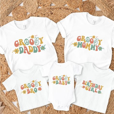 Birthday Groovy❤️🌼 Groovy Party, Two Groovy, Groovy Shirt, Groovy Birthday, Computer Screen, Baby Birthday, Family Shirts, Birthday Shirts, 2nd Birthday