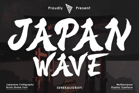 “Japan Wave” is a Japanese-style display font inspired by Japanese calligraphy. This font is a handwritten font with an authentic Japanese look and feel designed as uniquely as possible to create a beautiful and easy-to-read combination of sentences. Japan Wave font is also very flexible for you to use in your various projects, ensuring that […] Get your free download of the Japan Wave Font now at FreeFontDL - Free Font Download! Japan Font Design, Japanese Font Design, Japan Wave, Japanese Look, Free Font Download, Display Fonts, Commercial Fonts, Japanese Calligraphy, Font Generator