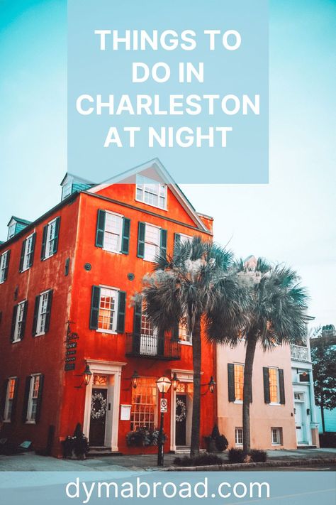 Charleston Nightlife, Charleston Sc Things To Do, Charleston Beaches, Downtown Charleston Sc, Beach Night, Ghost Tour, Travel Spots, Night Market, Charleston South Carolina