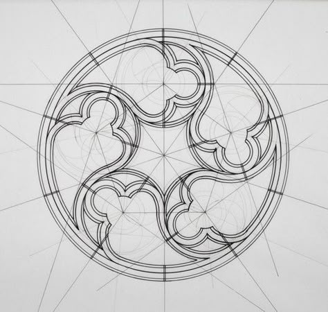 This Architect Fuses Art and Science by Hand Illustrating the Golden Ratio,Courtesy of Rafael Araujo Golden Ratio Architecture, Istoria Artei, Gothic Pattern, Geometry Tattoo, The Golden Ratio, Sacred Geometry Art, Geometric Drawing, Geometry Pattern, Gothic Design