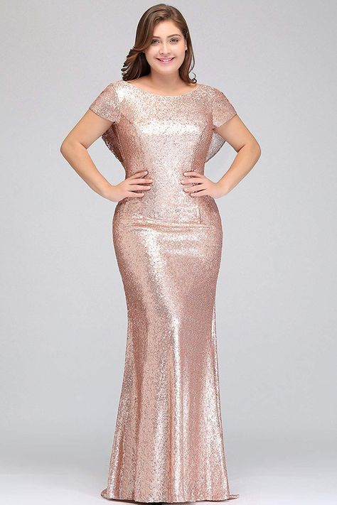 Rose Gold Gown, Cap Sleeve Bridesmaid Dress, Travel Outfit Spring, Rose Gold Prom Dress, Bridesmaid Gown Elegant, Maid Of Honor Dresses, Prom Dress Cocktail, Plus Size Bridesmaid Dresses, Inexpensive Wedding Dresses