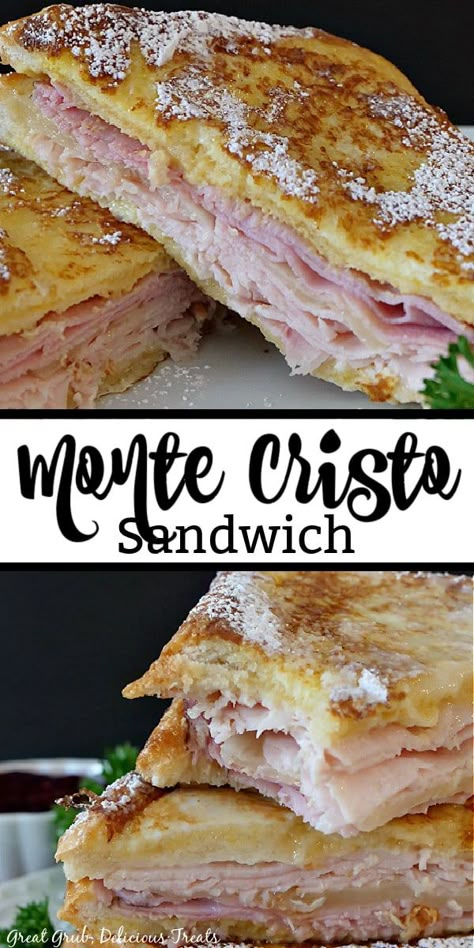 Swiss Cheese Recipes, Sweet And Savory Breakfast, Toasted Turkey, Toasted Sandwich Recipes, Monte Cristo Sandwich, Grilled Ham, Deli Sandwiches, Ham Sandwiches, Toast Sandwich