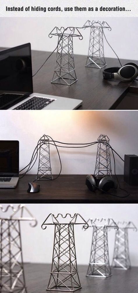 Smart Power Lines, Geek Decor, Deco Originale, Production Design, Geek Culture, Cool Inventions, Ikea Hack, 인테리어 디자인, Future House