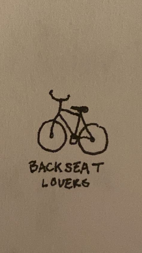 backseat lovers 
tattoo ideas
tiny tattoos
tattoos for girls 
bike tattoo Bench Tattoo Ideas, Black Country New Road Tattoo, The Backseat Lovers Tattoo, Backseat Lovers Lyrics, Cape Cod Tattoo Ideas, Backseat Lovers Tattoo, Skater Tattoos Ideas, Vhs Tattoo, Lovers Tattoo Ideas