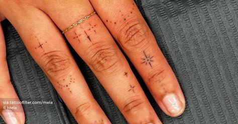 North Star Finger Tattoo, Star Finger Tattoo, Astronomy Stars, Finger Tattoo, Little Tattoos, North Star, Tattoo Artist, Astronomy, Tattoos For Women