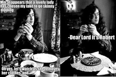 Led Zeppelin Funny, Prank Phone Calls, Robert Plant Led Zeppelin, Greatest Rock Bands, Led Zep, Wait What, Band Memes, Jimmy Page, Robert Plant