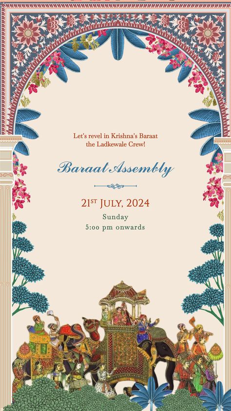 Traditional Indian Wedding Invitation Indian Wedding Card Background, Wedding Invites Traditional, Traditional Wedding Card, Traditional Wedding Invite, Indian Wedding Illustration, Reception Invitation Cards, Indian Wedding Invite, Traditional Indian Wedding Invitations, Wedding Invite