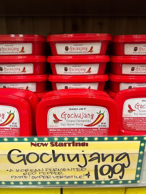 Trader Joes Gochujang, How To Use Gochujang Paste, Gochujang Paste Recipe, Gojuchang Recipe, Gochujang Recipe Chicken, Korean Paste, Gochujang Recipes, Korean Appetizers, Gochujang Paste