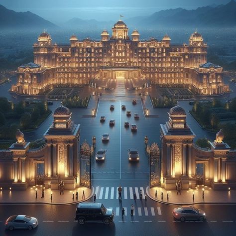 Royal Palace Exterior, Dream House Pictures, Mansion Aesthetic, Big Mansions, Castle House Design, Dreamscape Architecture, Luxury Mansions Interior, Mansion Exterior, Luxury Houses Mansions