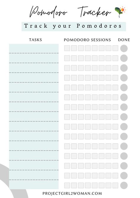 Pomodoro Tracker Printable, Pomodoro Planner Free Printable, Blurting Method Template, Pomodoro Method Study, Study Tracker Free Printable, Studying Tracker, Pomodoro Technique Printable, Time Tracker Printable, Pomodoro Technique Time Management