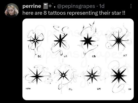 Small Skz Tattoo Ideas, Maxident Tattoo, Skz 5 Star Tattoo, Small Stray Kids Tattoo, Small Skz Tattoo, Subtle Skz Tattoo, Skz Compass Logo, Stray Kids Compass Tattoo, Stray Kids Compass Logo