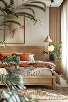 Wabi Sabi Japandi Bedroom, Earthy Neutral Interior Design, Complete Bedroom Design, Bedroom Ideas Japandi, Wabi Sabi Interior Bedrooms, Organic Bedroom Decor, Japandi Interiors Bedroom, Cozy Japandi, Japandi Style Bedroom