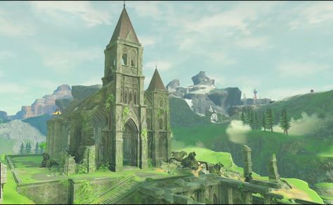 The Legend of Zelda: Breath of the Wild---Temple Of time Temple Of Time, Minecraft Temple, Minecraft Kingdom, Hyrule Castle, Bg Design, Dark Souls Art, Zelda Breath Of The Wild, Wind Waker, Misty Forest