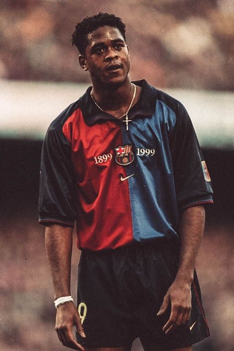 Barcelona 1999, Football Players Photos, Football Jersey Outfit, Rivaldo, Jersey Fashion, Football Players Images, Football Photography, Vintage Football Shirts, Retro Football Shirts