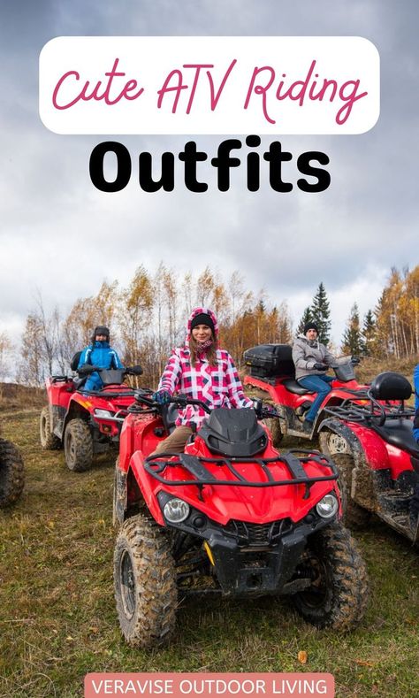 Cute ATV Riding Outfits to buy for your next off road adventure • Youth & Kids Cute Helmet • Handmade cute ATV Tshirt • Colorful ATV Goggles with Detacheable Facemask Four Wheeling Outfit, Sand Dunes Outfit Riding, Side By Side Riding Outfit, Cute Atv Riding Outfit, Trail Riding Outfit, Atv Riding Outfit Vacation, Atv Riding Outfit, Cute Riding Outfits, Sand Dunes Outfit