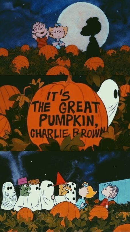 The Great Pumpkin Charlie Brown, Peanuts Wallpaper, Great Pumpkin Charlie Brown, Halloween Wallpaper Iphone Backgrounds, Charlie Brown Halloween, Halloween Wallpaper Backgrounds, The Great Pumpkin, Snoopy Cartoon, Halloween Wallpaper Cute