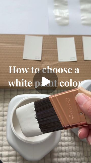 Crystal Jarvi | {Virtual} Home Design + Decor on Instagram: "Are you struggling to choose a white paint color for your home? 🙋🏼‍♀️ you are not alone! Sharing some of my favorite white paints and how to find their undertones.  Let’s look at 4 popular @sherwinwilliams paint colors: SW Snowbound SW Greek Villa  SW Alabaster  SW City Loft   When choosing a white, first take a very neutral bright white (SW Extra White is one of their most neutral and bright whites) and compare it to the color you are looking at. It will pull the undertones and you will be able to see how the color changes.  I talk through all the undertones, LRV, and trim pairings in this video to help you choose the best one for your home!   Always remember, it’s best to test paint on each wall and look at it in different li Eider White Vs Alabaster, Tulle White Paint Color, Oyster White Vs Alabaster, Sw Snowbound Exterior, Sw Snowbound Walls, Sw Greek Villa Walls, Snowbound Vs Alabaster, Sw Alabaster Walls, Sw City Loft