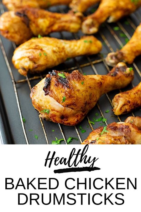 Low Fodmap Chicken Drumsticks, Aip Chicken Drumsticks, Whole 30 Drumstick Recipes, Drumstick Recipes Baked, Chicken Legs In Oven, 4 Ingredient Chicken, Crispy Baked Chicken Legs, Clean Eating Chicken Recipes, Low Fodmap Chicken