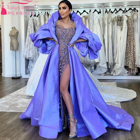 Charming Fashion Evening Coat With Puffy Sleeves ,Taffeta Long Jacket ,Women Cape Chic ZJ297 - AliExpress 320 Long Jacket Women, Women Cape, Evening Coat, Long Cape, Red Carpet Ready, Capes For Women, Long Jacket, Puffy Sleeves, Formal Attire