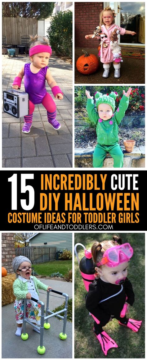 Cute Toddler Costumes, Cute Halloween Costume Ideas, Unique Toddler Halloween Costumes, Diy Girls Costumes, Cute Halloween Costume, Toddler Costumes Girl, Halloween Costume Toddler Girl, Toddler Girl Halloween, Baby Costumes Girl