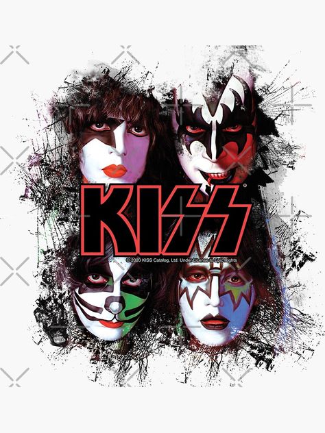 Kiss Group, Banda Kiss, Kiss Artwork, Kiss Music, Metal Music Bands, Kiss Logo, Kiss Tattoos, Brush Effect, Lightning Logo