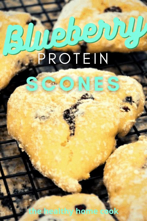 Protein Scones, Soft Scones, Cinnamon Scones Recipe, Healthy Scones, Blueberry Snacks, Baking With Protein Powder, Breakfast Scones, Blueberry Scones Recipe, Healthy High Protein Snacks