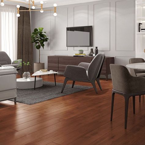 Fancy Style Vinyl Flooring Peel and Stick Vinyl Flooring with Wood Look Wall Colors For Dark Wood Floors, Walnut Floors Living Room, Dark Brown Wood Floors, Peel And Stick Vinyl Flooring, Dark Brown Floor, Living Room Wood Floor, Grey Wood Floors, Walnut Floors, Walnut Furniture