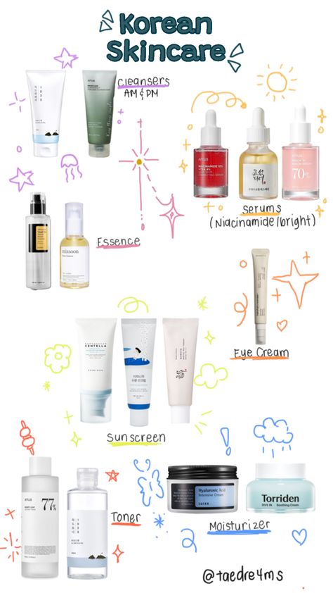 korean skincare or skincare One Thing Korean Skincare, Skin Care Routine Korean Beauty Products, Korean Skincare And Makeup, Korean Skincare Essentials, Korean Skin Care Acne, Korean Skincare For Teenagers, Top Korean Skincare Products, Korean Skincare For Glass Skin, Korean Skincare Order