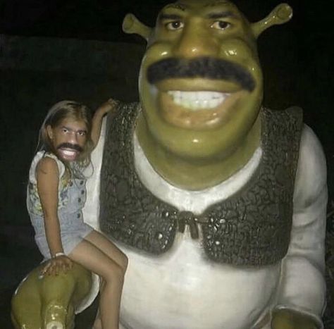 Steve Harvey, Shrek, Hair