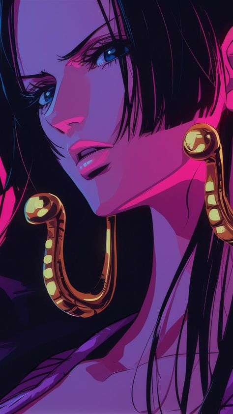 4k HD Wallpaper: Boa Hancock in Neon Glow One Piece Hancock Wallpaper, One Piece Boa Hancock Wallpapers, Boa Wallpaper, Boa Hancock Wallpaper Hd, Boa Hancock Wallpaper, Hancock Wallpaper, Bao Hancock, Maiev Shadowsong, Hancock One Piece