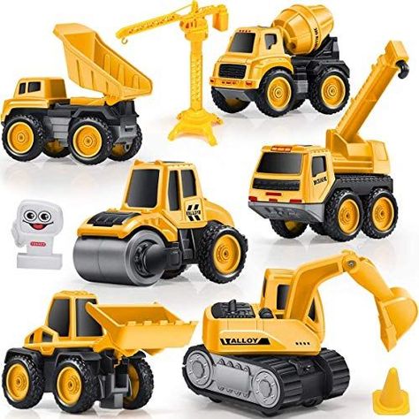 Snow Toys, Excavator Toy, Tower Crane, Engineering Toys, Kids Blocks, Construction Jobs, Small Trucks, Construction Theme, Construction Toys