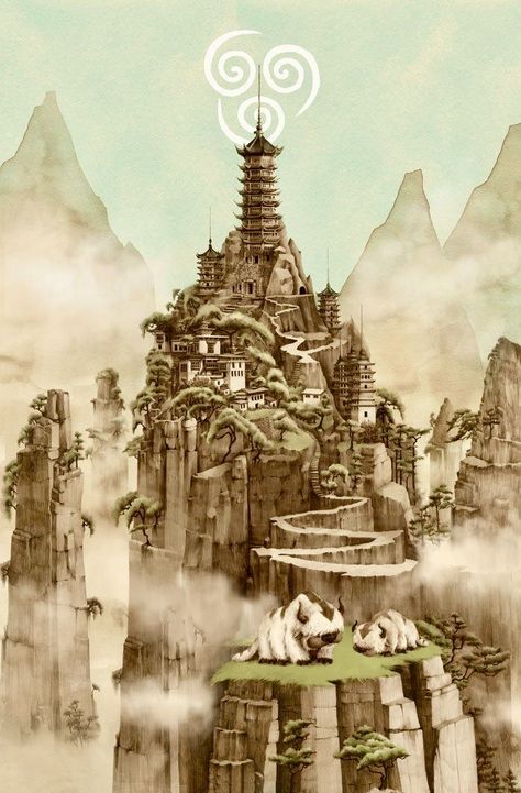 Avatar The Last Airbender Background Art, Avatar The Last Airbender Air Temple, Avatar The Last Airbender Astethic, Avatar The Last Air Bender Aesthetic, Avatar The Last Airbender Landscape, Avatar The Last Air Bender Wallpaper, Avatar The Last Airbender Background, Atla Backgrounds, Lok Wallpapers