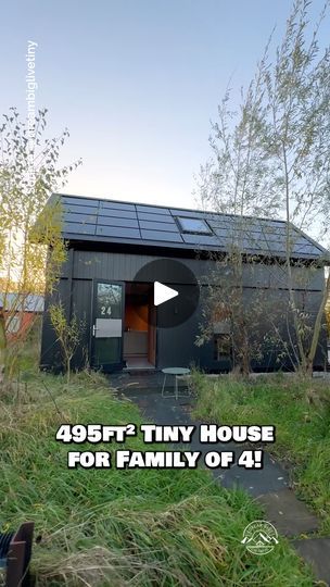 Tiny House For Family Of 4, Tiny House For Family, Tiny House Family, Family Of 4, Starter Home, Tiny Living, Small Space Living, Dream Big, House Tours