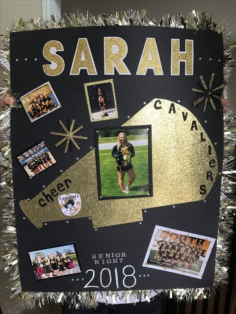 Cheer Poster Board Ideas, High School Senior Poster Ideas, Senior Cheer Posters, Senior Poster Ideas Cheer, Senior Poster Board Ideas Dance, Cheer Homecoming Poster Ideas, Senior Posters Cheerleading, Senior Posters Cheer, Cheer Senior Posters