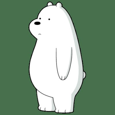 . Ice Bear From We Bare Bears, We Bear Bears Ice Bear, No Background Images, We Bare Bears Ice Bear, Beer Card, Baby Cartoon Characters, Bear Standing, Ice Bear We Bare Bears, Panda Painting