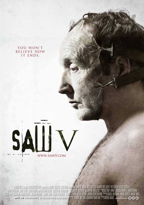 Saw 5, #peliculas Betsy Russell, Saw V, Scott Patterson, Julie Benz, Danny Glover, Tv Horror, Film Horror, Tv Program, Men In Black