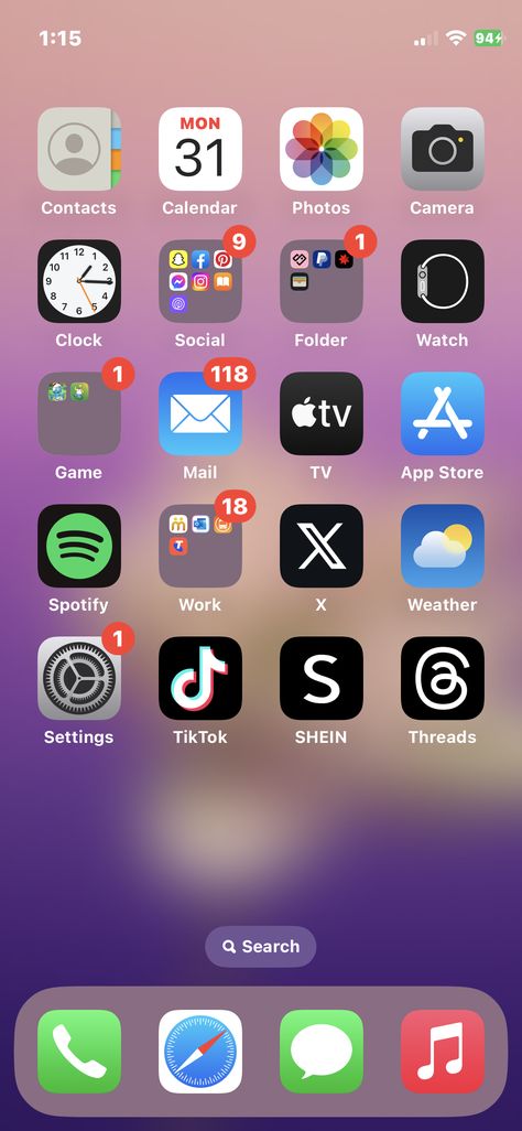 Organized Home Screen Iphone, Iphone App Organization, Iphone Organization Homescreen, How To Clean Iphone, Summer Wallpaper Iphone, Iphone Tutorial, Iphone Setup, Organize Phone Apps, Phone Setup