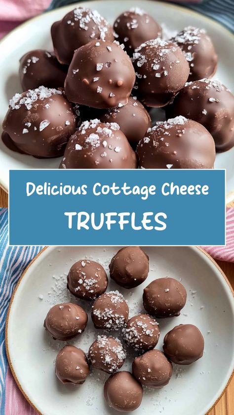 Indulge in the exquisite taste of these decadent cottage cheese truffles. These delightful bites offer a unique twist on traditional truffles, with a creamy cottage cheese center enrobed in rich dark chocolate. Perfect for satisfying your sweet cravings while adding a touch of sophistication to any gathering. Whether as a luxurious treat for yourself or an elegant party dessert, these cottage cheese truffles are sure to impress even the most discerning palate.

Ingredients
1 cup plain cottage ch Cottage Cheese Truffles, Cottage Cheese Baked Goods, Cottage Cheese Chocolate, Cottage Cheese Fudge, Cottage Cheese Chocolate Mousse, Cottage Cheese Recipes Dessert, Cottage Cheese Cheesecake, Cottage Cheese Dessert, Low Calorie Pancakes