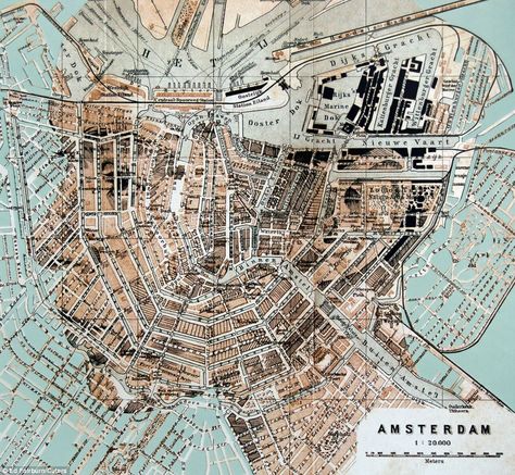 Transformation: This portrait of a face drawn over a map of Amsterdam is on of the creative works of artist Ed Fairburn Architecture Identity, Ed Fairburn, Mind Maps, A Level, Art Carte, English Artists, Gcse Art, A Level Art, Vintage Portraits