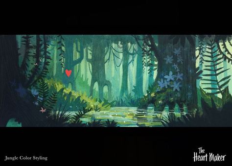 Nik Henderson, Visual Development Art, Concept Art Books, Animated Short Film, Color Concept, Bg Design, Forest Color, Digital Art Beginner, Forest Illustration