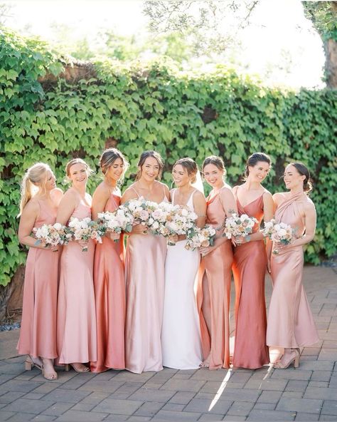 Pink Shades Bridesmaid Dresses, Shades Bridesmaid Dresses, Shades Of Pink Bridesmaid Dresses, Light Pink Bridesmaids, Pastel Bridesmaids, Light Pink Bridesmaid Dresses, Peach Bridesmaid, Peach Bridesmaid Dresses, Wedding Motifs