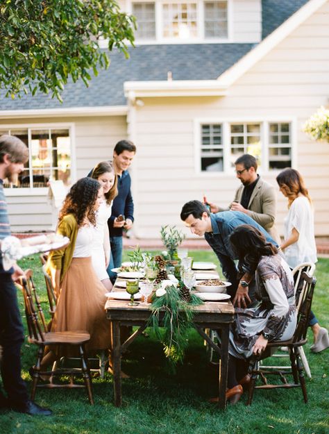 Backyard Dinner, A Well Traveled Woman, Fir Cones, Party Goods, Sunday Roast, Restaurant Interior Design, Party Entertainment, Outdoor Parties, Restaurant Interior