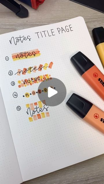 OMGHC on Instagram: "Maybe one of my fav colour combinations 🍊🌼✨  Using @stabilouk ‘s Boss highlighters & Point 88 fineliner 🤩  #creative #notes #journal #titleideas #stabilo #headerideas #highlighter #pastel" Creative Notes, Mildliner Highlighters, Bullet Journal Work, Index Design, Front Page Design, Journal Page Ideas, Notebook Cover Design, Writing Fonts, Notes Journal