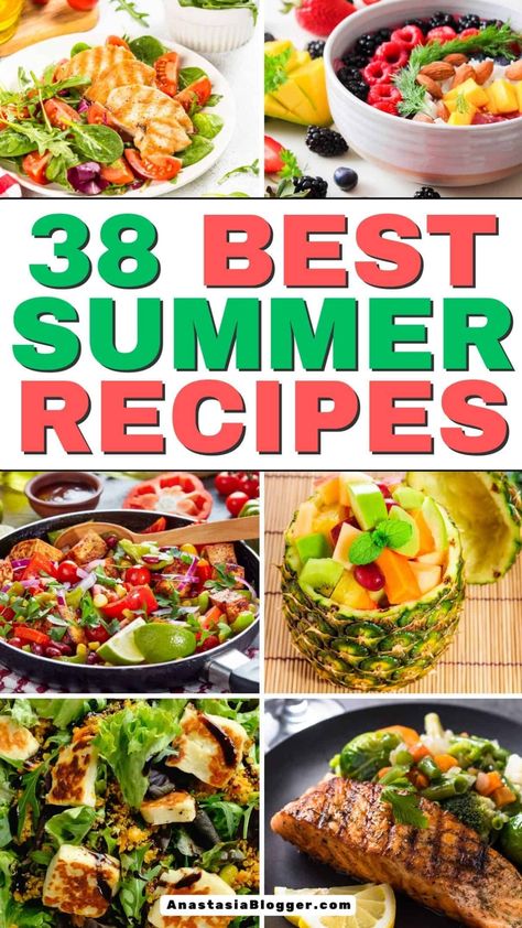 Indulge in the flavors of summer with an array of 38 simple and delicious dinner recipes that highlight the bounty of fresh fruits and vegetables. Embrace the vibrant colors and wholesome goodness of seasonal produce as you create meals that are both nutritious and delightful. Let your taste buds experience the essence of summer with these easy-to-make dishes that celebrate nature's harvest in every bite. Enjoy a culinary journey filled with light, refreshing, and satisfying meals that bring out Refreshing Summer Dinners, Easy Summer Dinner Ideas, Light Summer Dinners, Refreshing Summer Recipes, Easy Summer Dinner, Summer Dinner Ideas, Light Summer Meals, Fresh Corn Salad, Mango Salsa Recipes