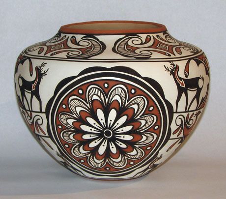 Noreen Simplicio - Native American Indian Pottery - Zuni Pueblo. Zuni Pottery, Native Pottery, Native Artwork, American Indian Pottery, Native American Baskets, Clay Works, Indian Pottery, Pueblo Pottery, Pottery Collection