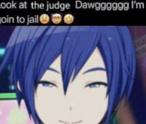 Kaito Vocaloid Memes, Kaito Pjsk, Blue Takis, Going To Jail, Kaito Vocaloid, Kaito Shion, Vocaloid Funny, You Deserve The World, I Like Him