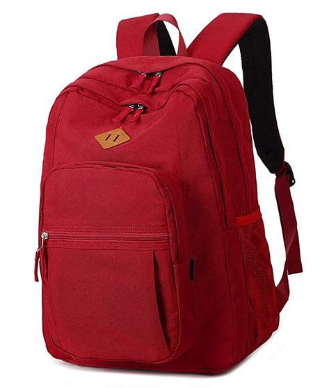 Abshoo Girls Solid Color Backpack For College Women Water Resistant School Bag (Red) red backpack for women #backpackreview #redbackpack  #redbackpackreview Roller Backpacks, Backpack For College, Small Rucksack, Plaid Backpack, Backpack For School, Knapsack Bag, Kindergarten Backpack, Travel Handbag, Shoulder Bags For School