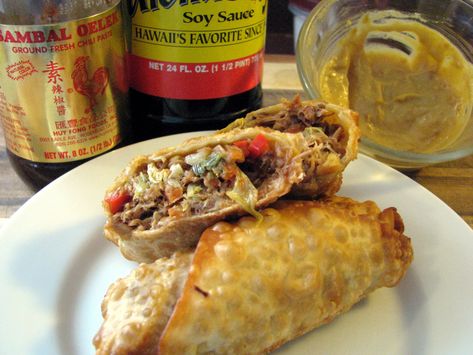 Mexican Egg Rolls, Korean Pulled Pork, Pulled Pork Burritos, Pulled Pork Egg Rolls, Mexican Egg, Shredded Pork Recipes, Pork Burritos, Mexican Eggs, Pork Egg Rolls