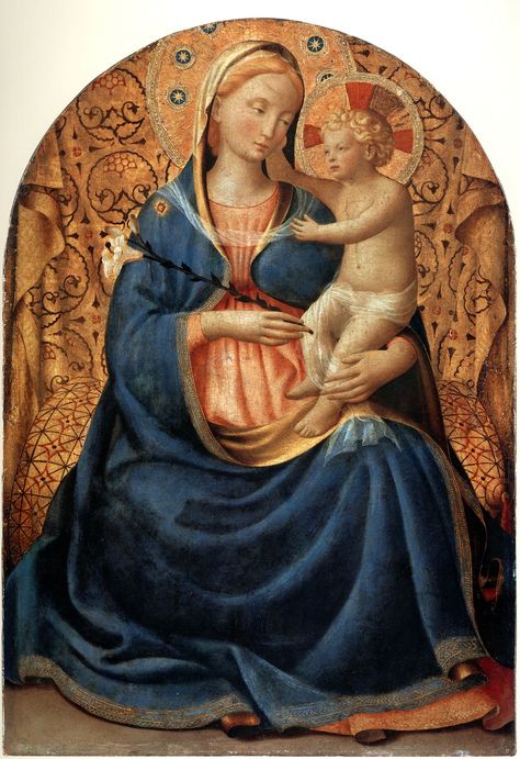 Fra Angelico. Virgin of Humility. c.1440 | arthistory390 | Flickr Madonna Art, Fra Angelico, Religious Artwork, John William Waterhouse, Angel Painting, The Virgin Mary, Mary And Jesus, Madonna And Child, Stock Art